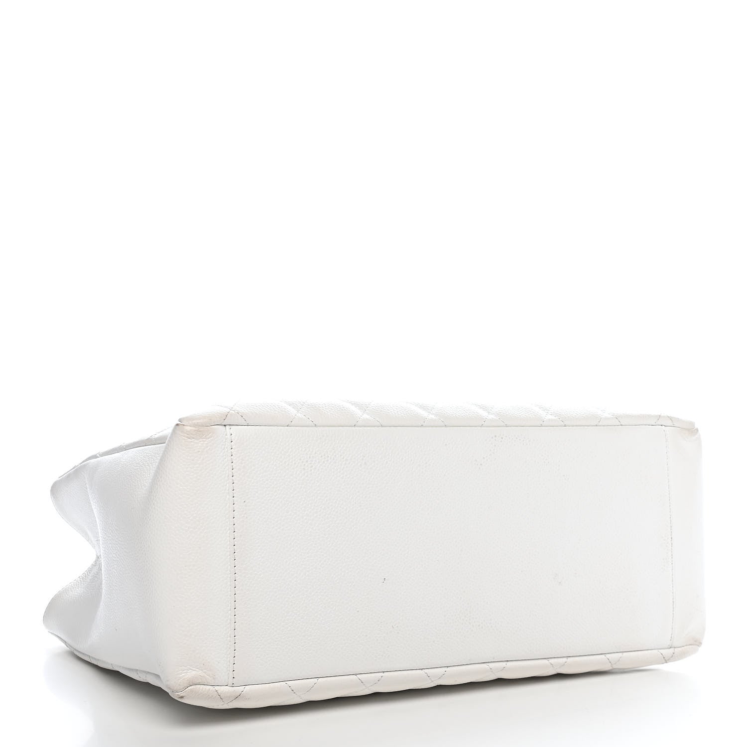 Chanel Caviar Quilted Grand Shopping Tote GST White 4 of 14