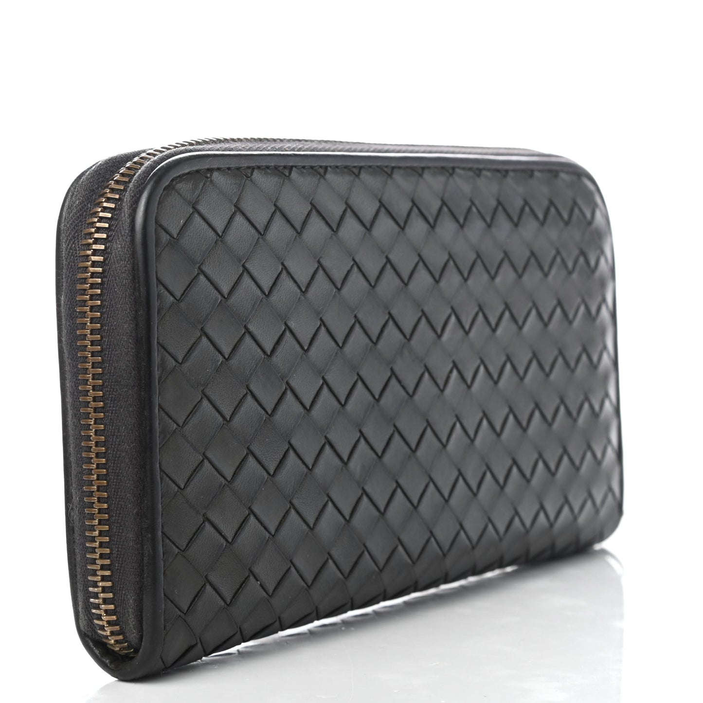 Nappa Intrecciato Zip Around Wallet Matita