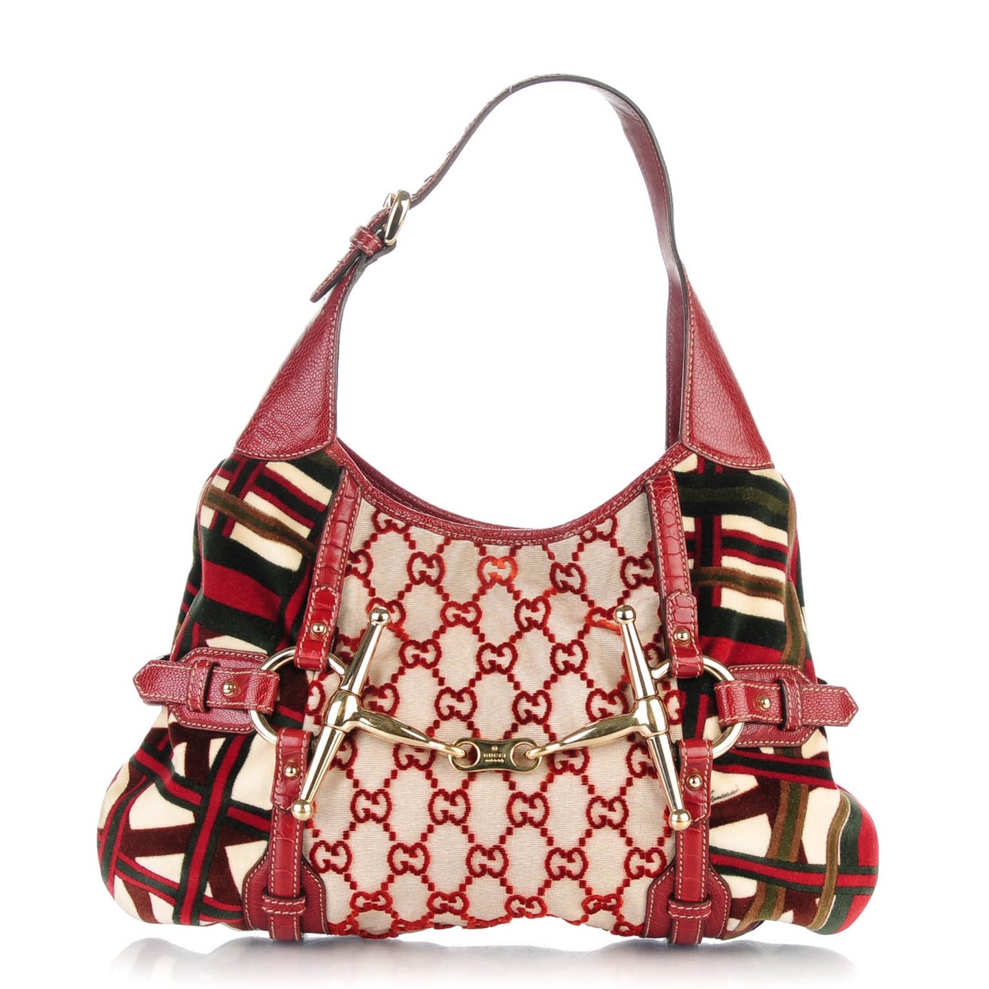 Velvet 85th Anniversary Horsebit Hobo Red