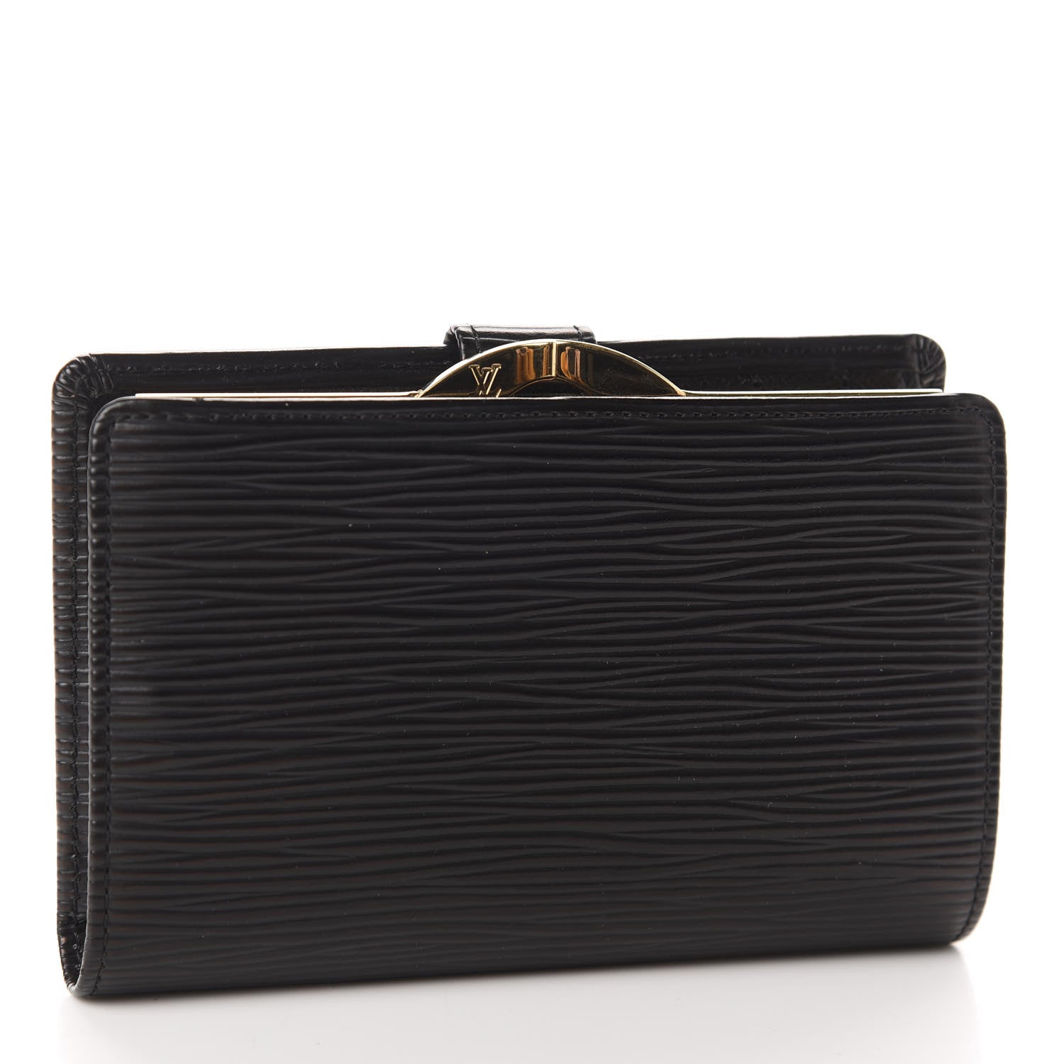 Louis Vuitton Epi French Purse Wallet Black 3 of 7