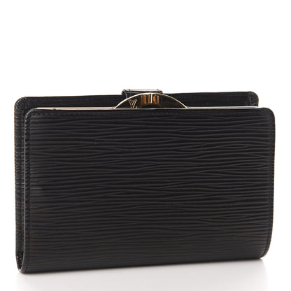 Louis Vuitton Epi French Purse Wallet Black 3 of 7