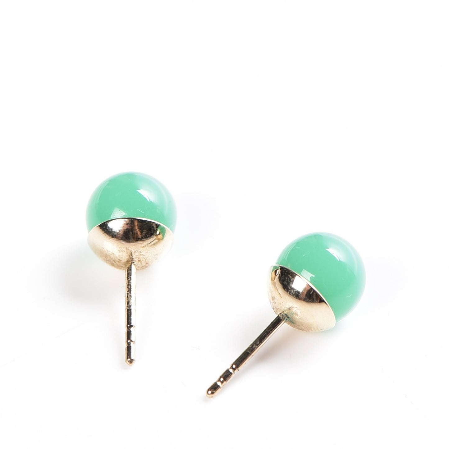 Mise En Dior Tribal Earrings Jade Green
