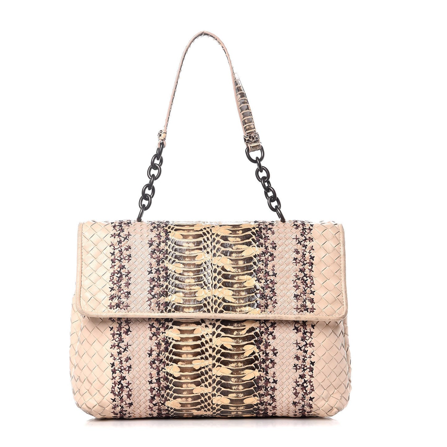Python Nappa Intrecciato Olimpia Bag Natural