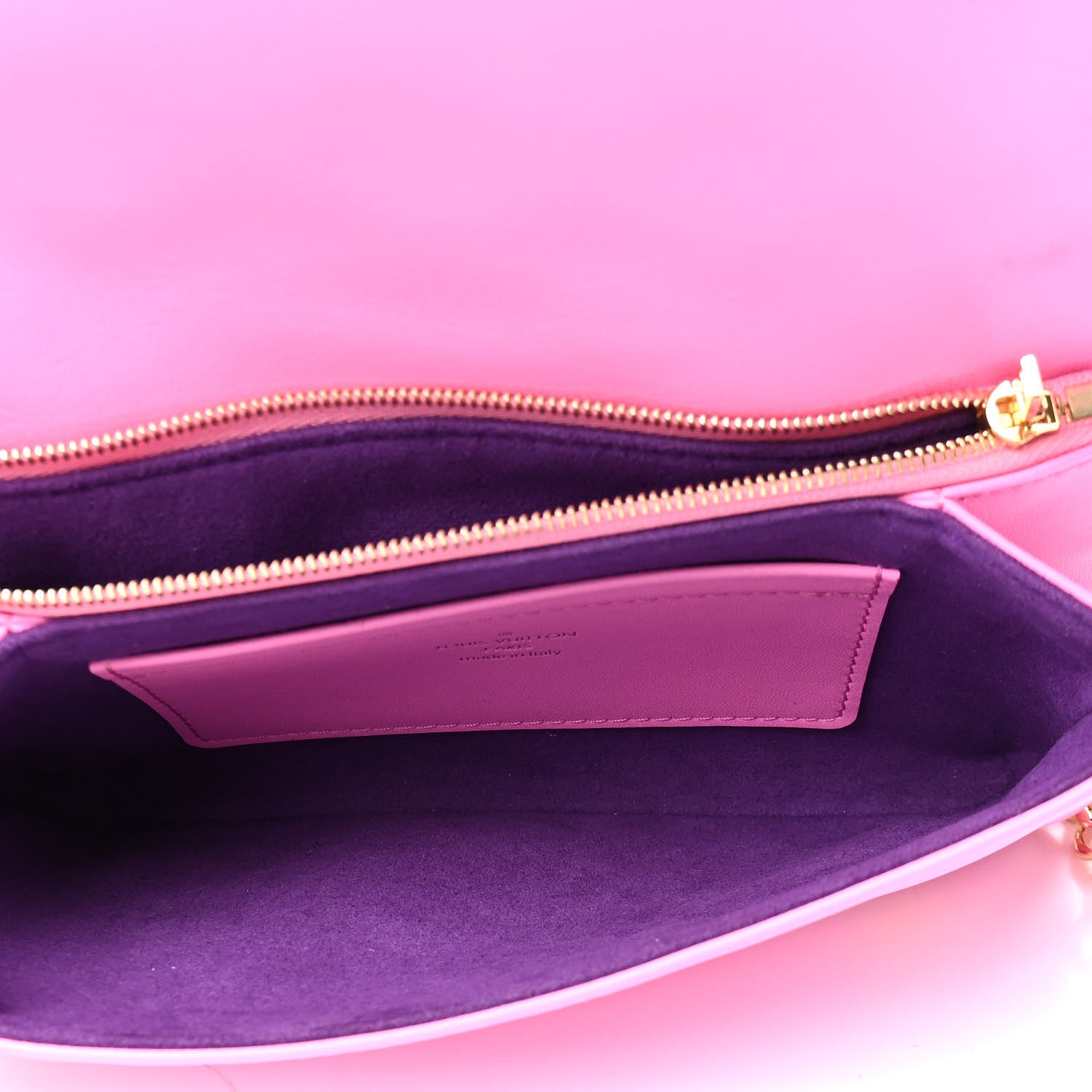 Louis Vuitton Lambskin Embossed Monogram Vuittamins Pochette Coussin Rose Violet 4 of 4