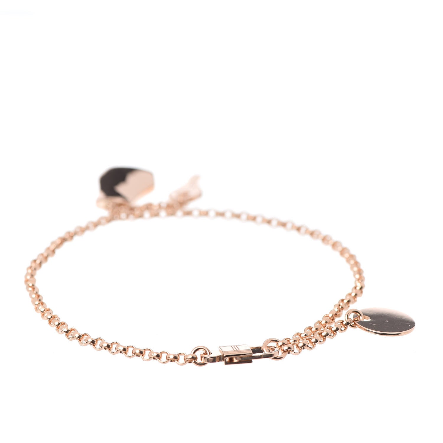 Hermes 18K Rose Gold PM Kelly Clochette Bracelet SH 3 of 4