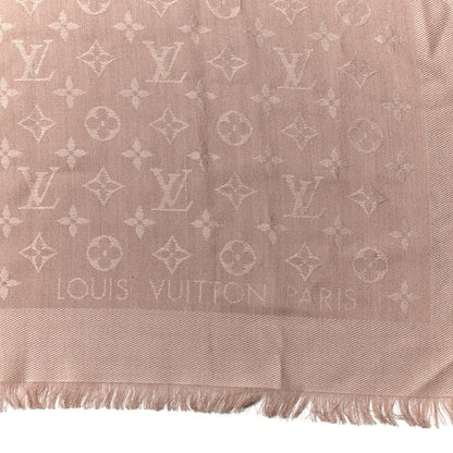 Louis Vuitton Silk Wool Monogram Shawl Rose 2 of 4