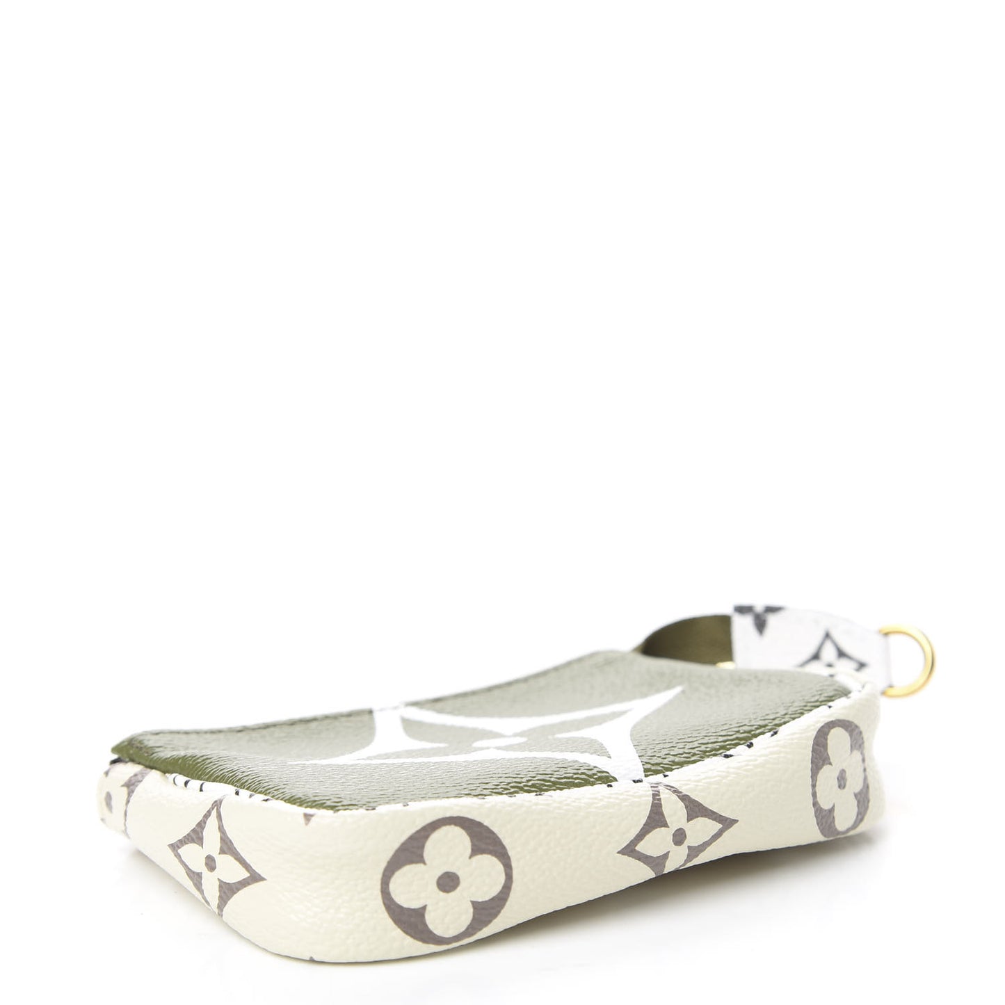 Monogram Giant Micro Pochette Accessories Kaki White