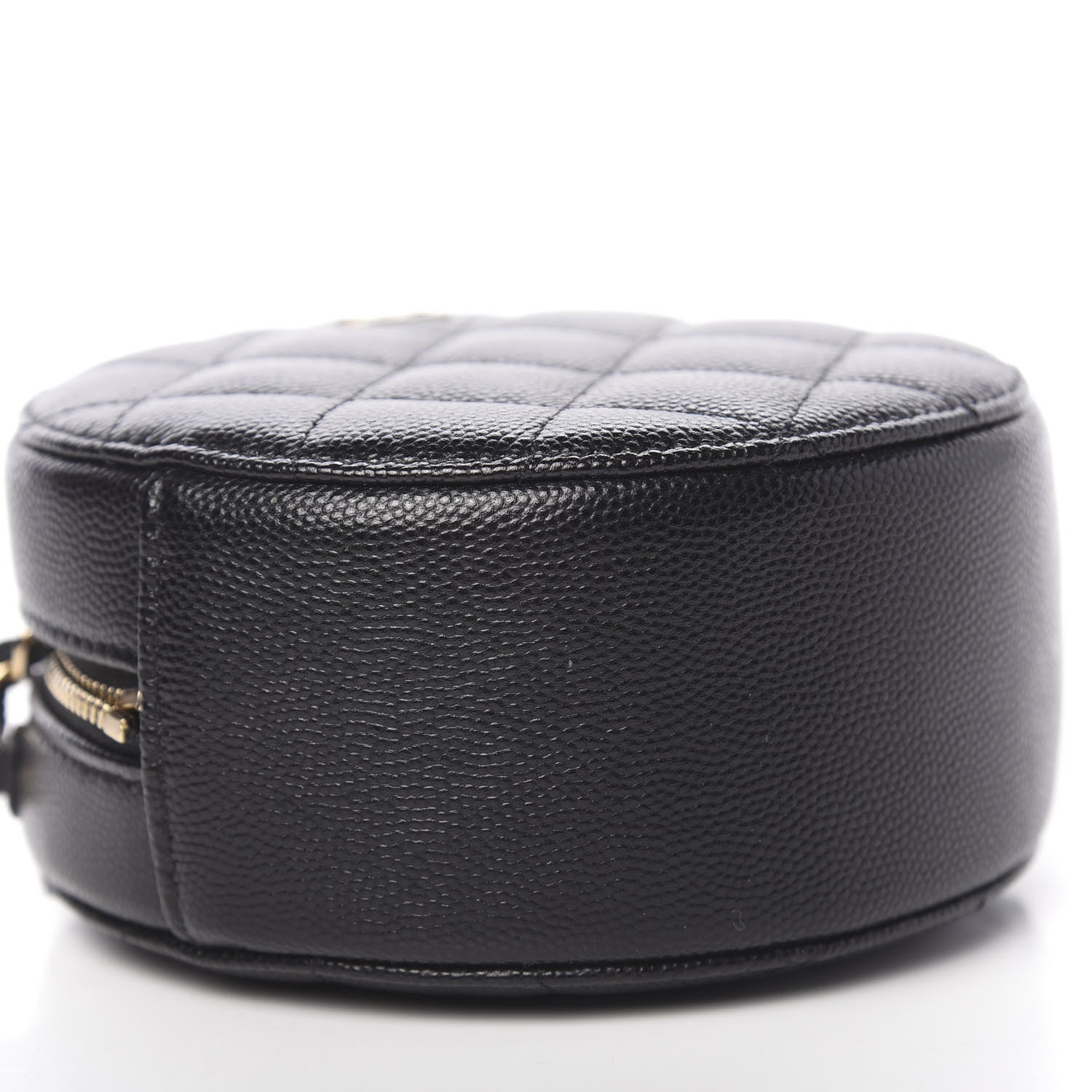 Chanel Caviar Quilted Round Clutch With Chain Black 8 of 10