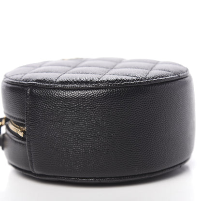 Chanel Caviar Quilted Round Clutch With Chain Black 8 of 10