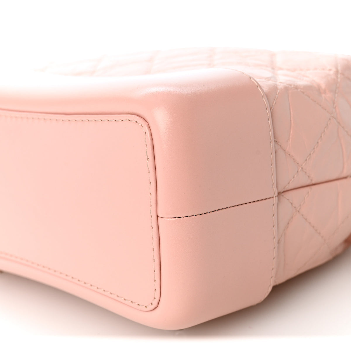 Aged Calfskin Quilted Small Gabrielle Backpack Pink