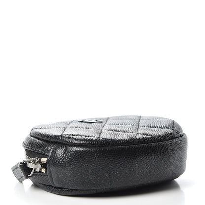 Chanel Iridescent Caviar Quilted Zip Around Classic Coin Purse Black 4 of 8