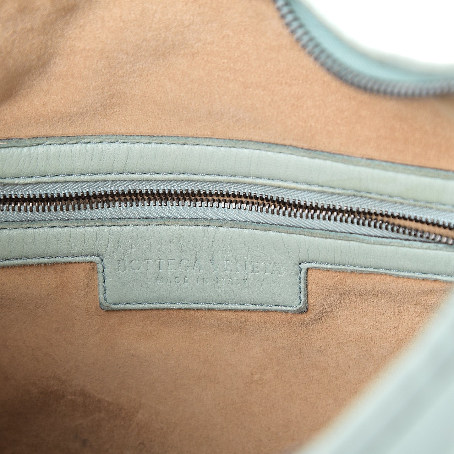 Nappa Intrecciato Medium Veneta Hobo Seafoam