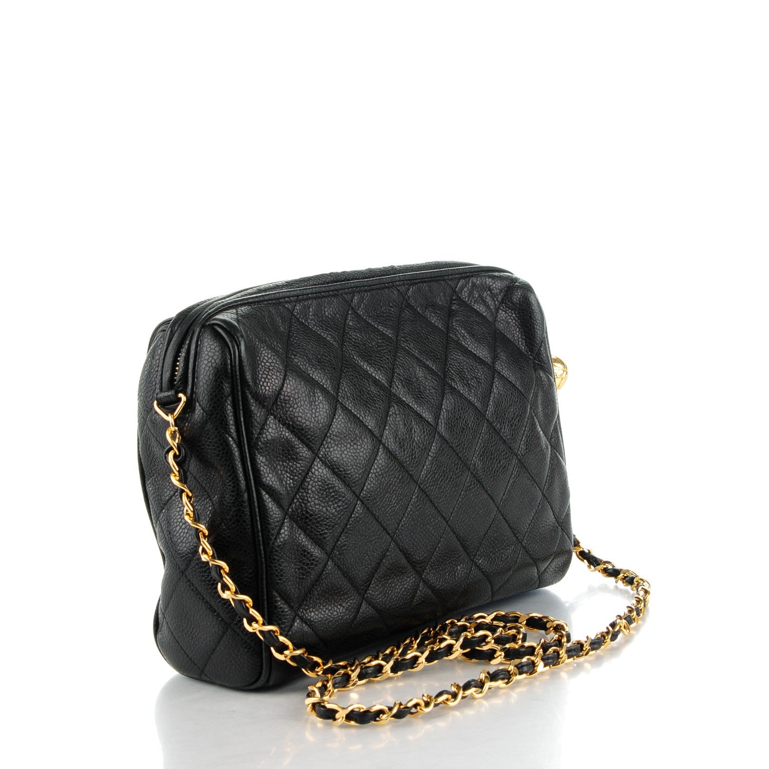 Chanel Caviar Quilted Camera Case Black 3 of 9