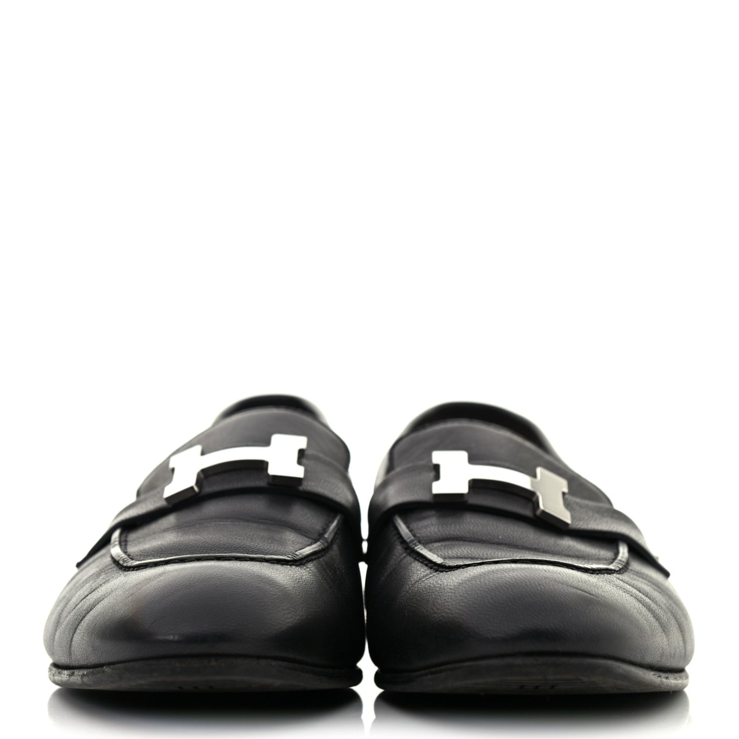 Goatskin Womens Paris Loafers 39 Black