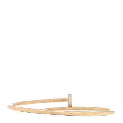 Cartier 18K Yellow Gold Diamond Small Juste Un Clou Bracelet 16 2 of 5