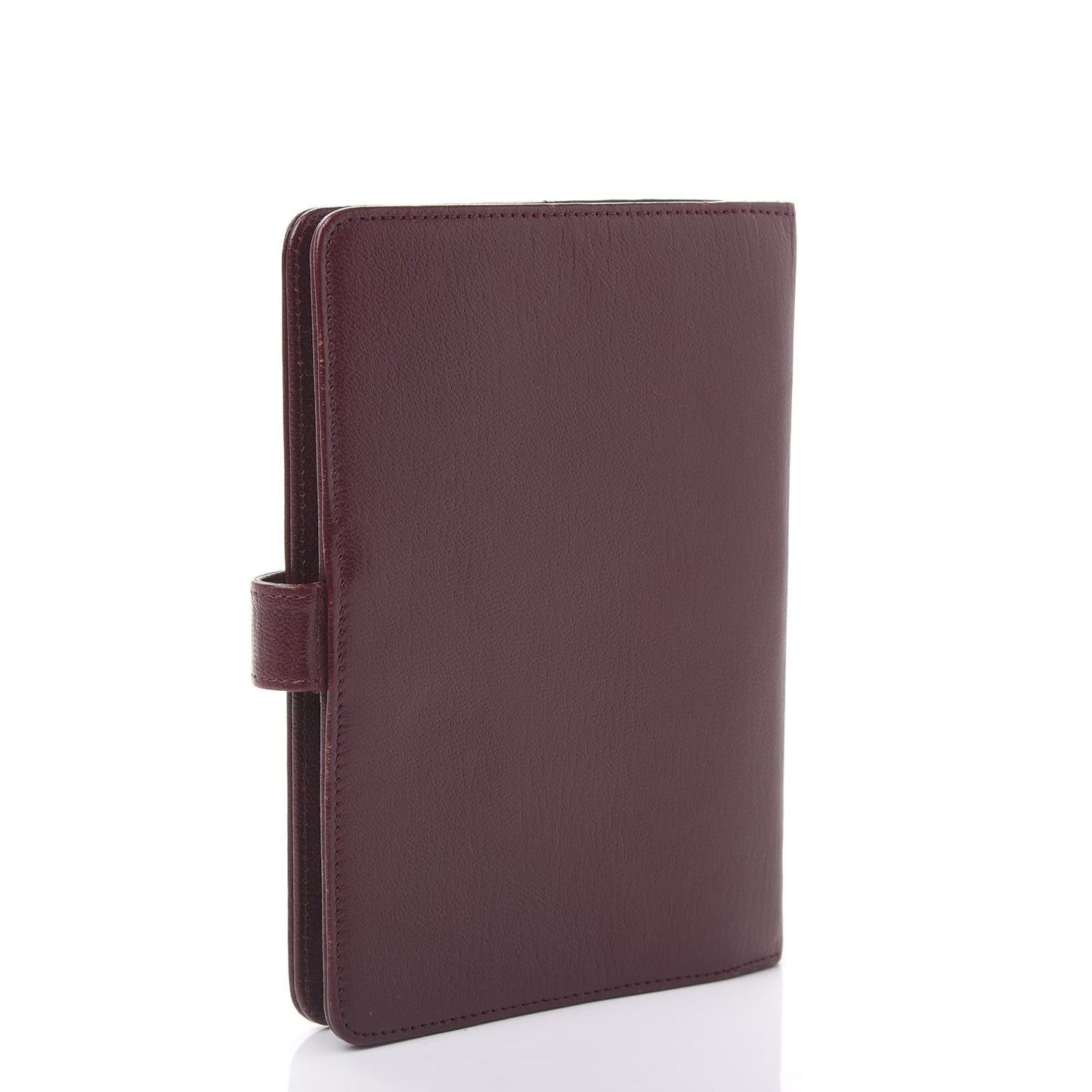 Goatskin Small Ring Agenda Planner Burgundy
