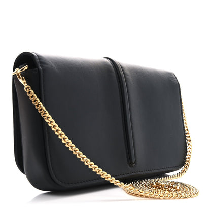 Fendi Vitello Grace Matte Fendigraphy Wallet On Chain Black 3 of 9