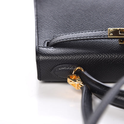 Hermes Epsom Mini Kelly Sellier 20 Black 15 of 34