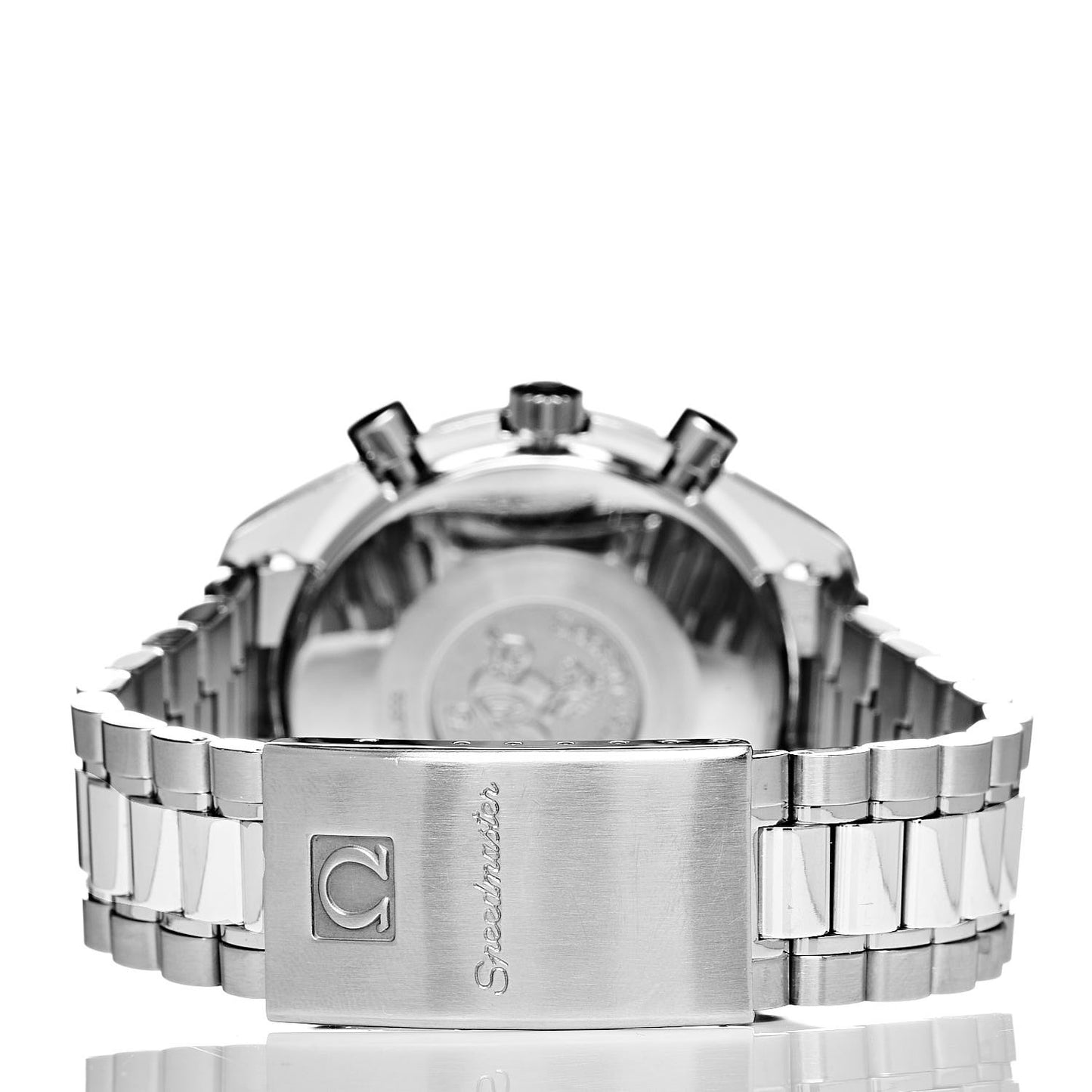 Stainless Steel 39mm Speedmaster Chronograph Automatic Watch Red 3510.61.00