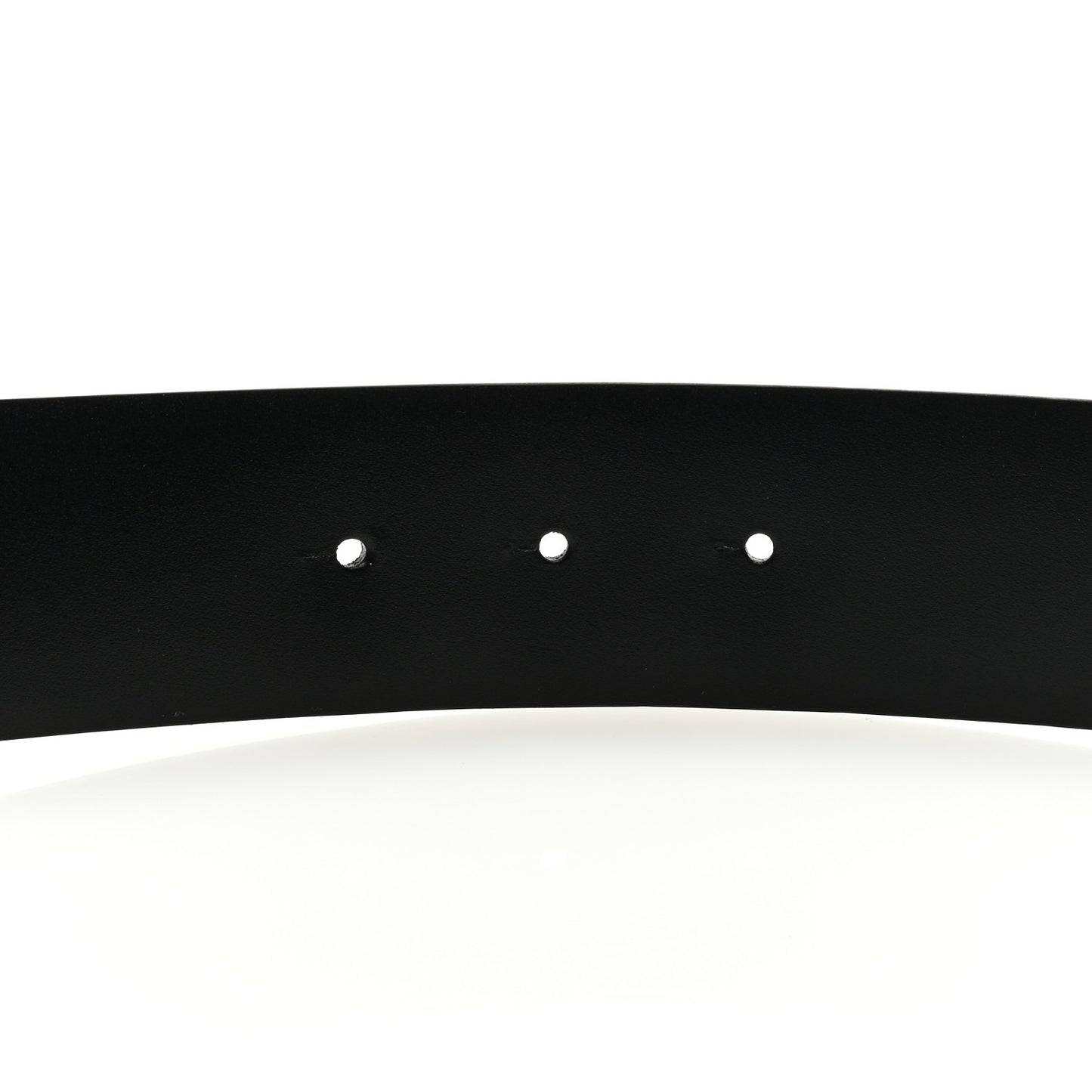 Calfskin Pearl Poured Glass CC Belt 75 30 Black