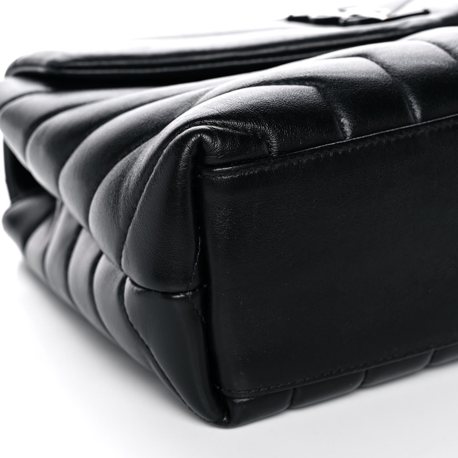 Saint Laurent Calfskin Y Quilted Monogram Small Loulou Chain Satchel Black 10 of 16