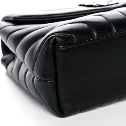 Saint Laurent Calfskin Y Quilted Monogram Small Loulou Chain Satchel Black 10 of 16