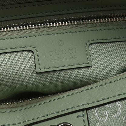 Gucci Summer Denim Calfskin GG Monogram Small Ophidia Top Handle Bag Pale Green 6 of 11