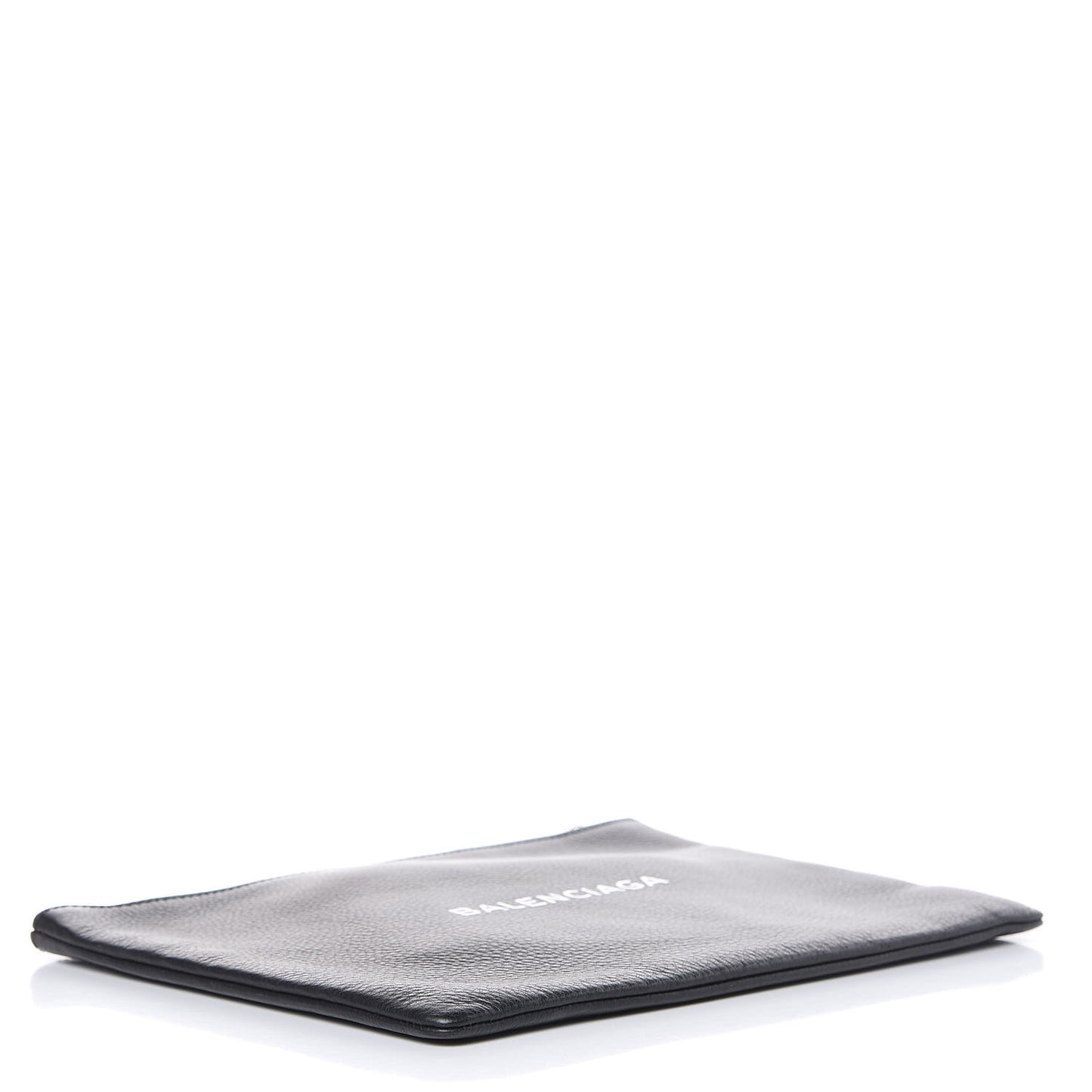 Calfskin Logo Everyday Second Bag Black White