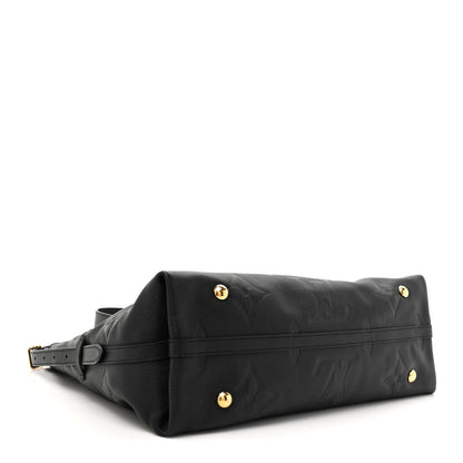 Louis Vuitton Empreinte Monogram Giant Carryall MM Black 5 of 12