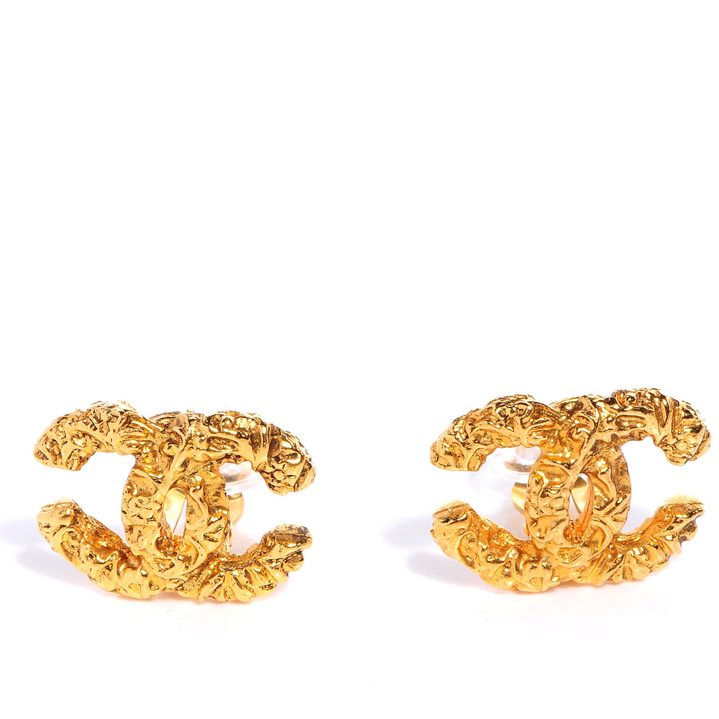 CC Clip On Earrings Gold