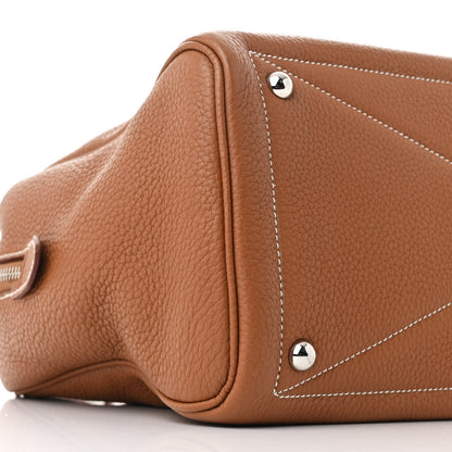 Hermes Taurillon Clemence Victoria II 35 Gold 9 of 10
