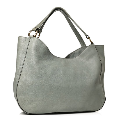 Gucci Pebbled Calfskin Medium Twill Shoulder Bag Light Blue 3 of 14