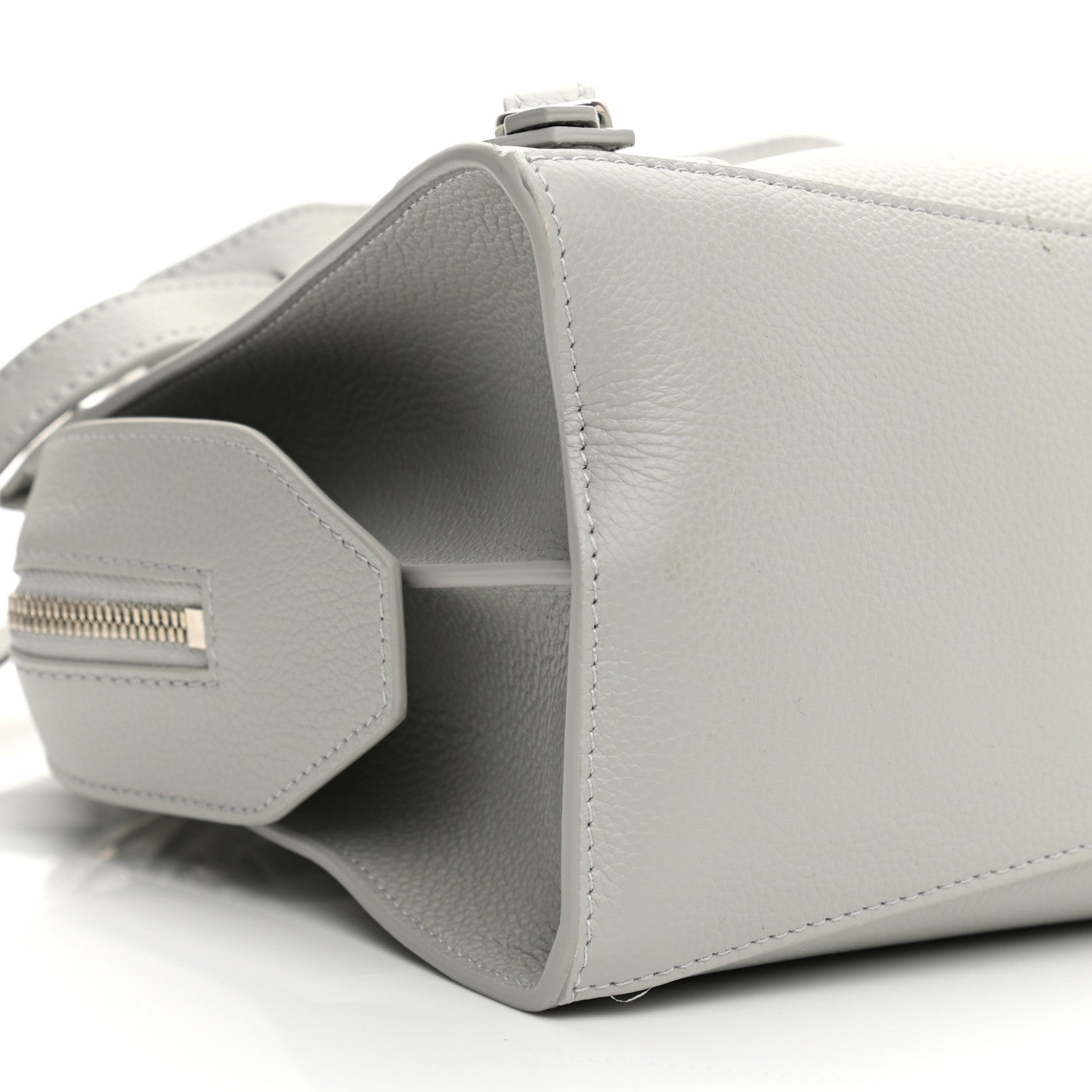 Balenciaga Grained Calfskin Neo Classic Silver Hardware S City Light Grey 9 of 10