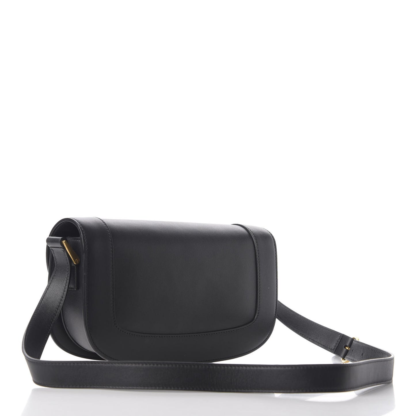 Smooth Calfskin Supervee Shoulder Bag Black