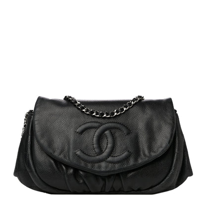 Chanel Caviar Half Moon Wallet On Chain WOC Black 1 of 23