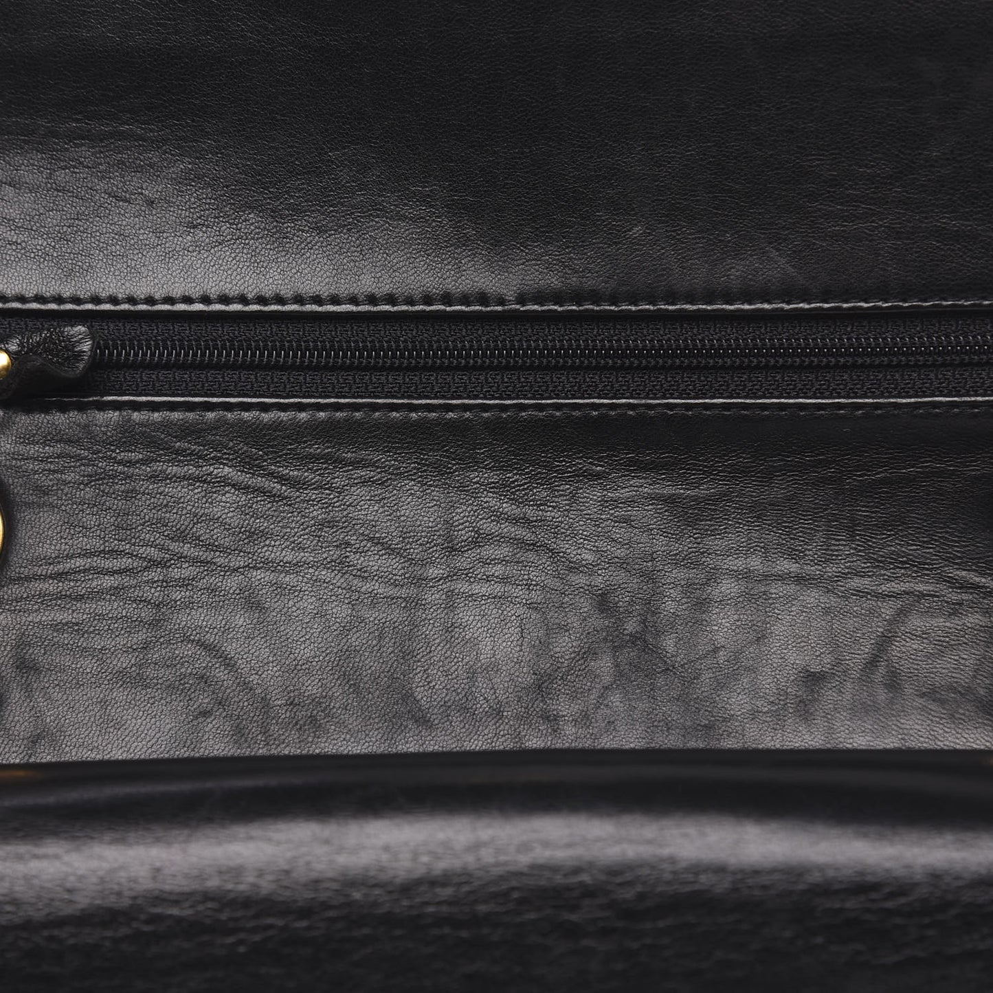 Lambskin Quilted Small Double Flap Black