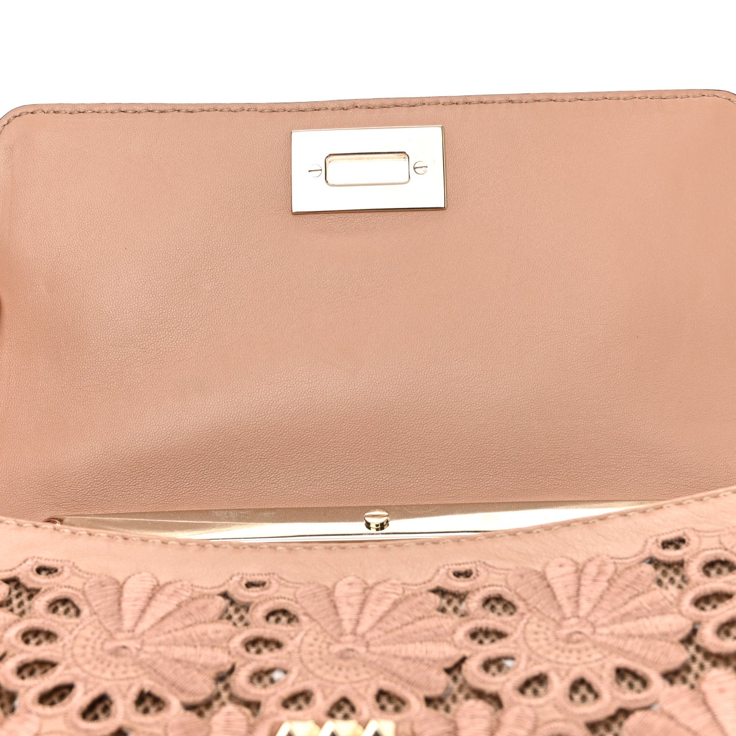 Nappa Lace Girello Flap Blush