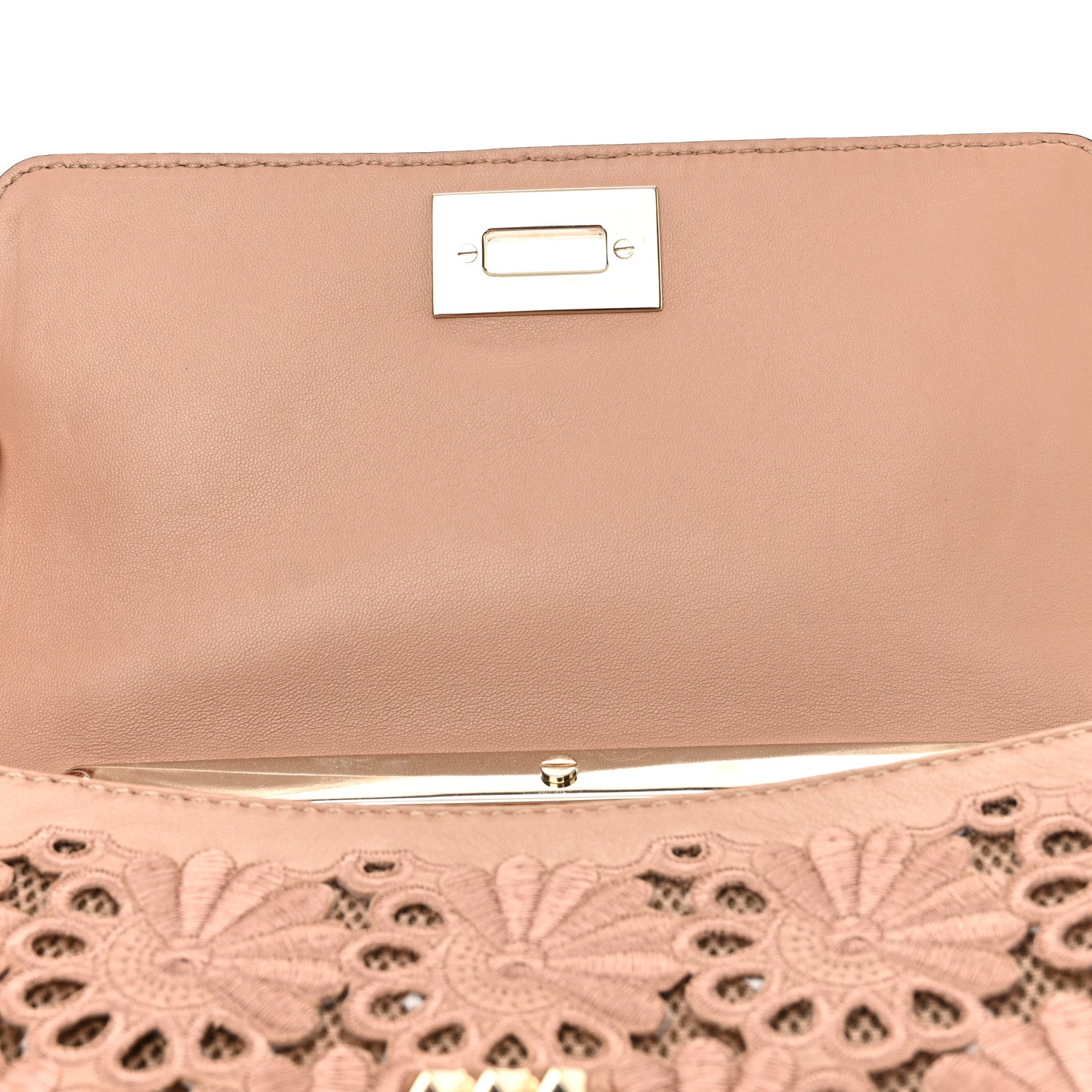 Valentino Garavani Nappa Lace Girello Flap Blush 11 of 13