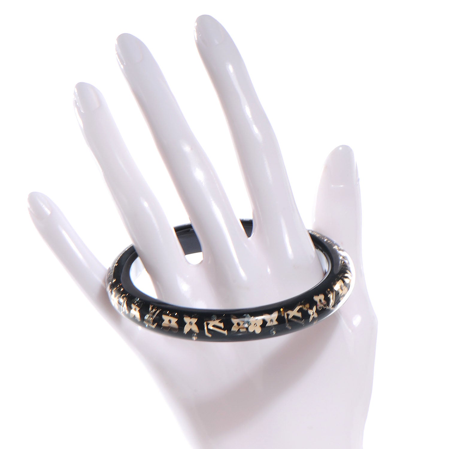 Louis Vuitton Inclusion Bracelet TPM Size Medium Black 2 of 4