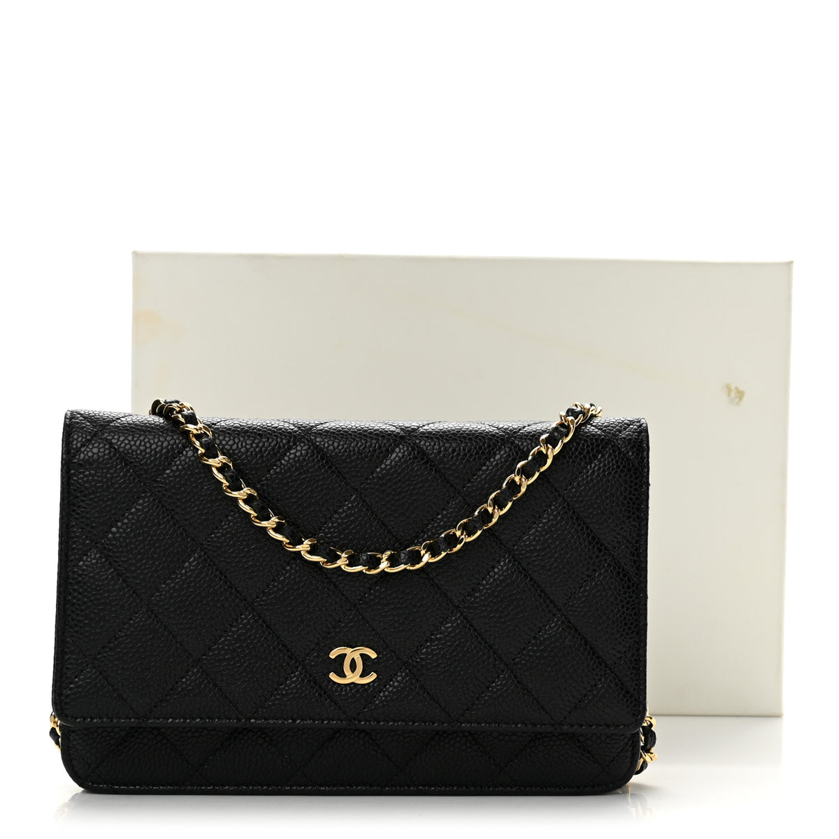 Chanel Caviar Quilted Wallet on Chain WOC Black 14 of 14