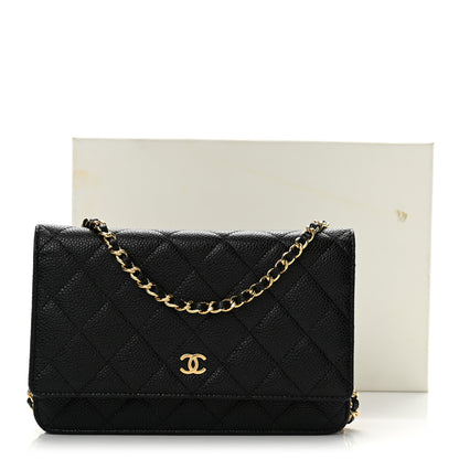 Chanel Caviar Quilted Wallet on Chain WOC Black 14 of 14