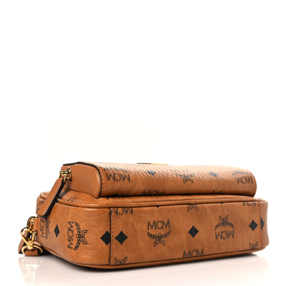 MCM Visetos Klassik Crossbody Bag Cognac 4 of 9