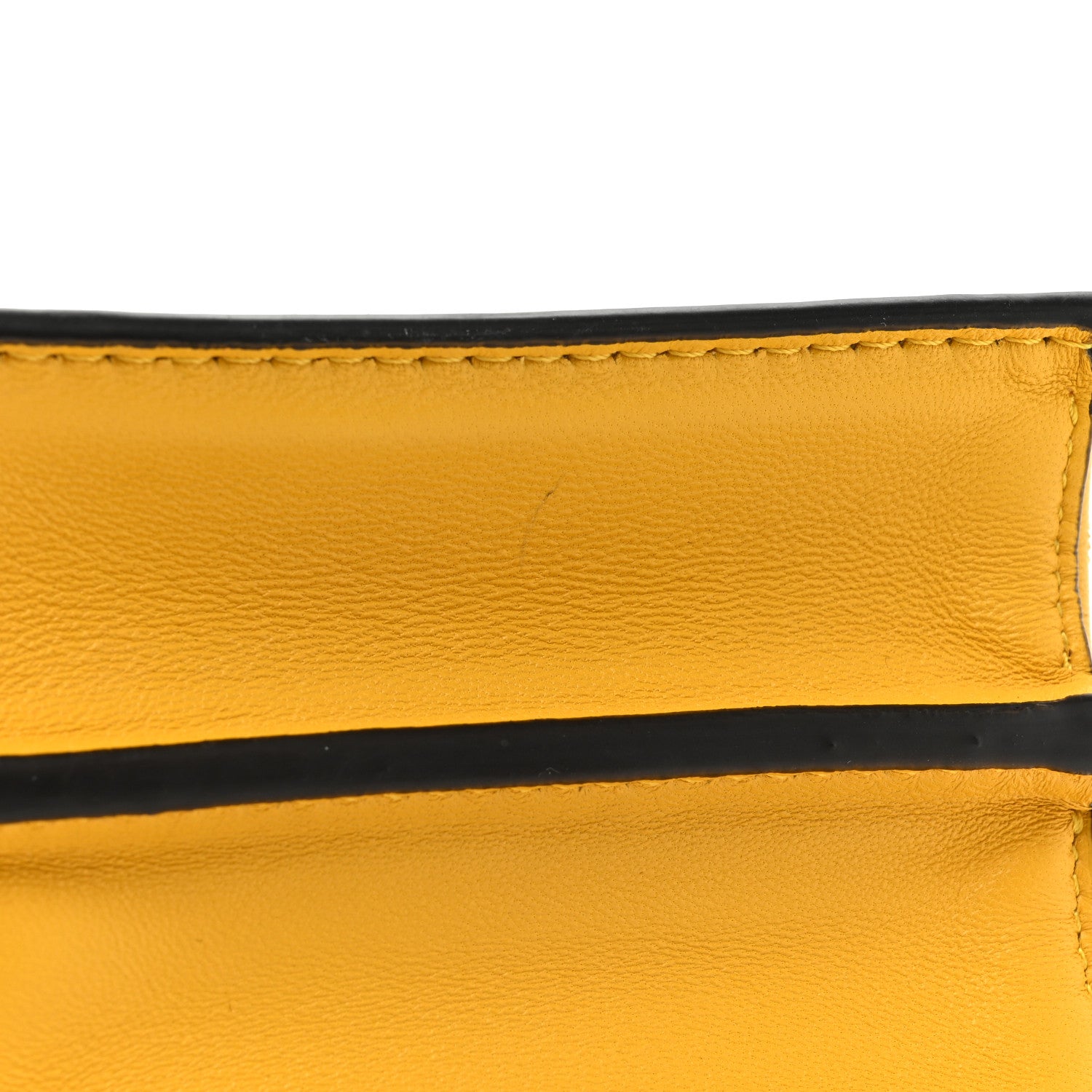 Fendi Shiny Nappa Nano Peekaboo Maxi Handle Satchel Mimosa 10 of 12