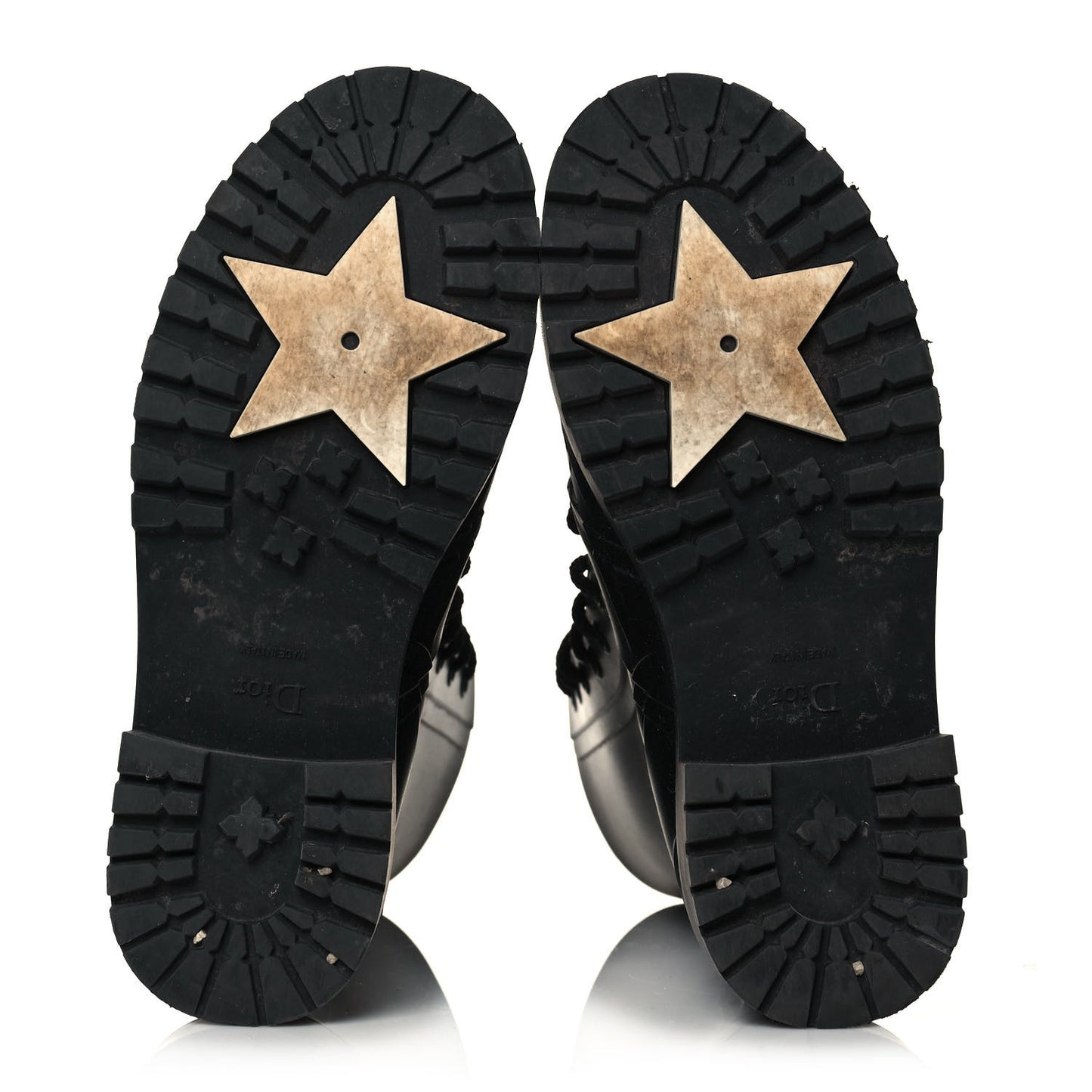 Rubber Diorcamp Low Boots 38 Black