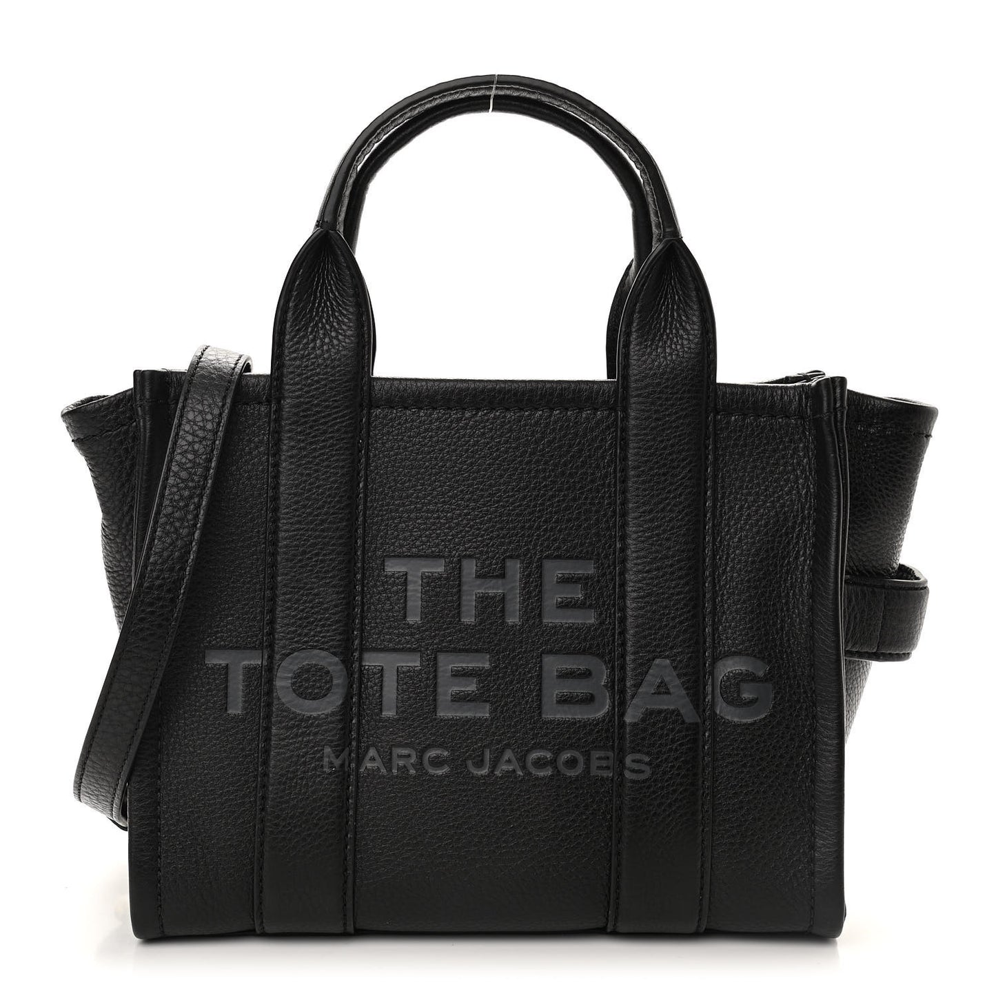 Grained Calfskin Small The Tote Bag Black