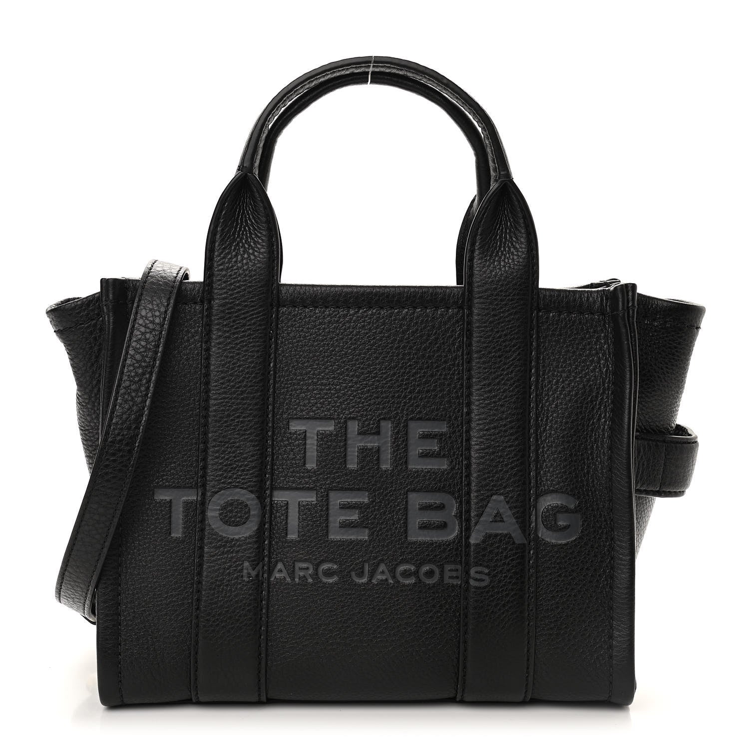 Marc Jacobs Grained Calfskin Small The Tote Bag Black 1 of 10