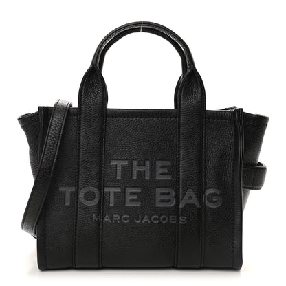 Marc Jacobs Grained Calfskin Small The Tote Bag Black 1 of 10