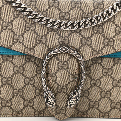 Gucci GG Supreme Monogram Small Dionysus Shoulder Bag Bright Turquoise 8 of 10