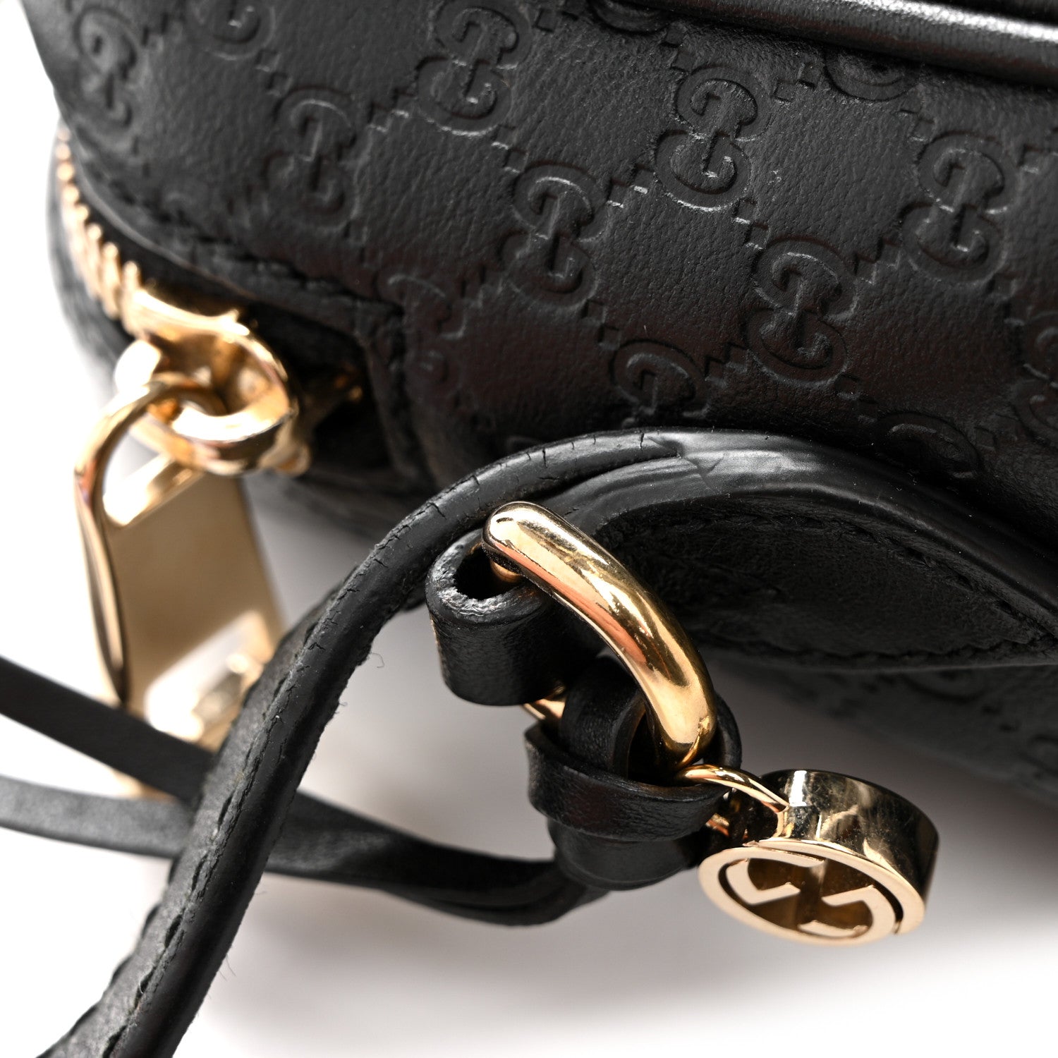 Gucci Microguccissima Mini Bree Messenger Bag Black 12 of 12