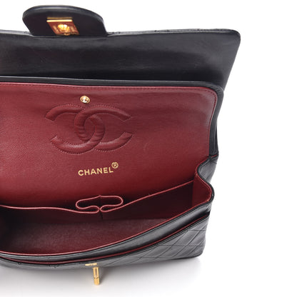Chanel Lambskin Quilted Medium Double Flap Black 5 of 9